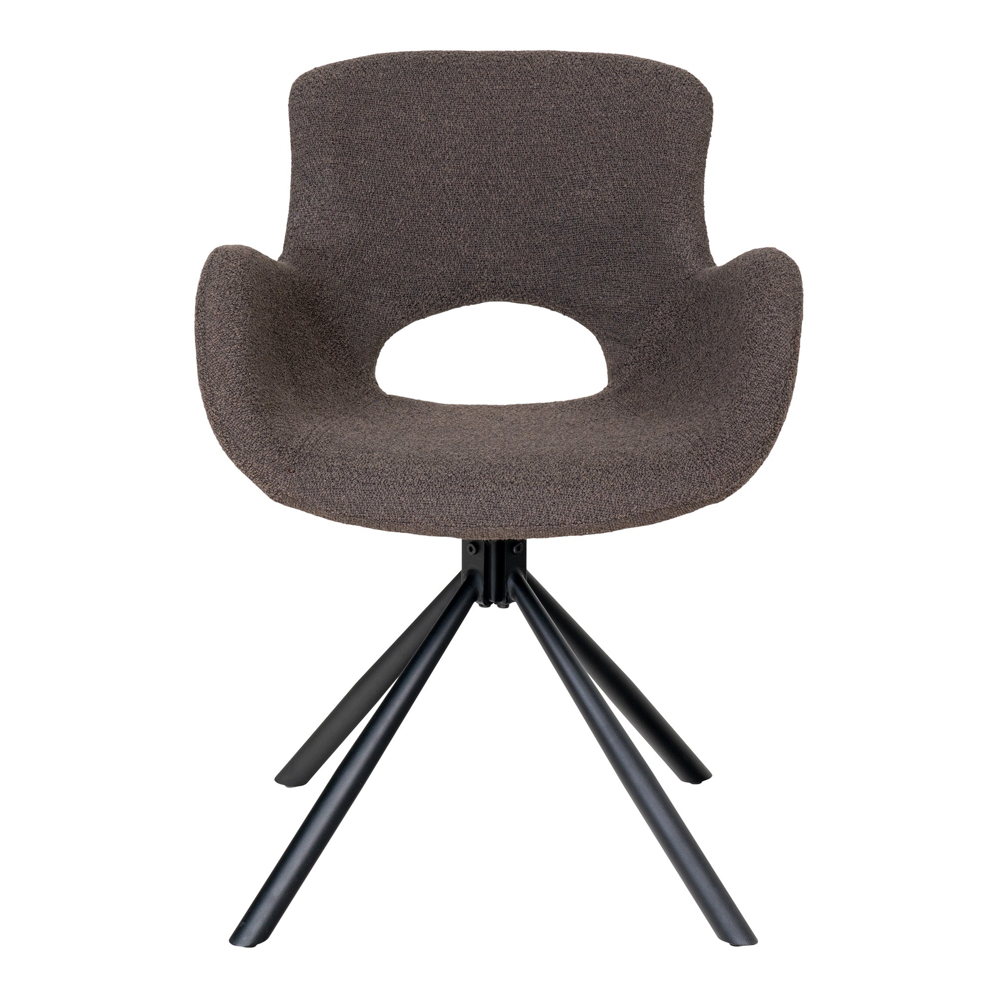 Matstol med Vridbar AMORIM Bouclé 58x59x82,50 Mushroom-2st