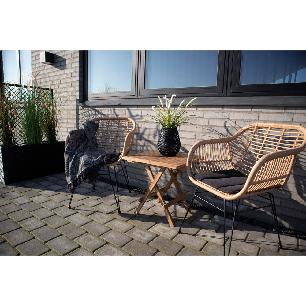 Fåtöljer TRIESTE PU Rattan 65x63x58 Natur-2st